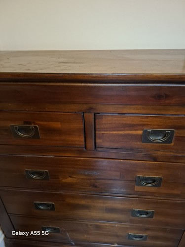 Dark wood drawer chest of - dark,