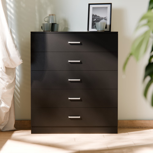 Chest drawers black - chest,