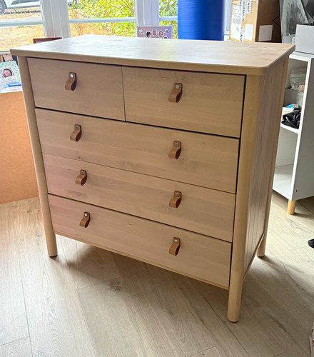 Light wood drawer - wood, chest