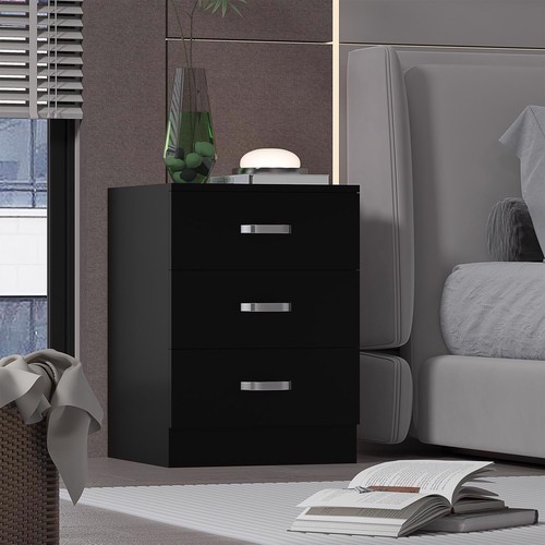Matt black drawer chest - black, of