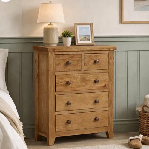 Oak wood drawer chest - chest, of