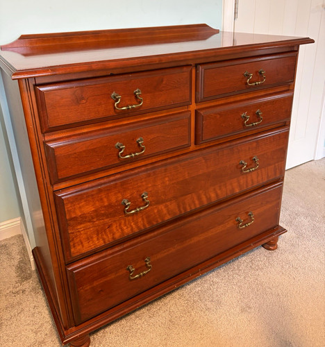Brown wooden drawer chest of - brown,