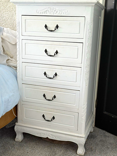 Tallboys white carved - white,