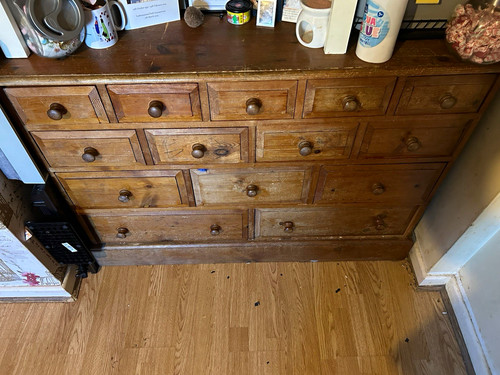 Wood drawer chest - wood, 14-drawer