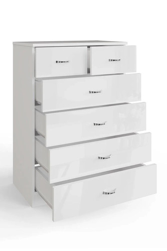 Tall 100cm white - 100cm, drawer