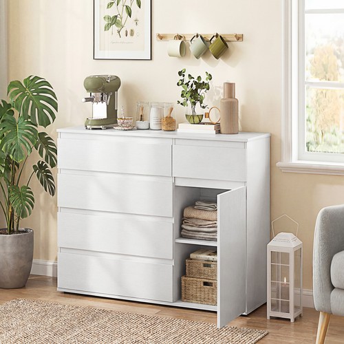 Homcom chest drawers 5 - chest, drawers,