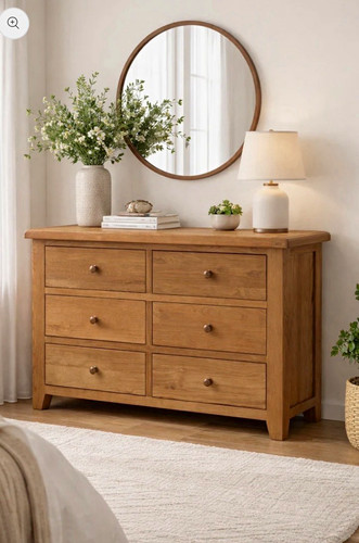 Oak wood drawer chest - wood, of