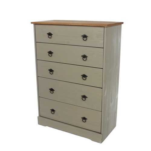 Chest drawers grey solid - grey,