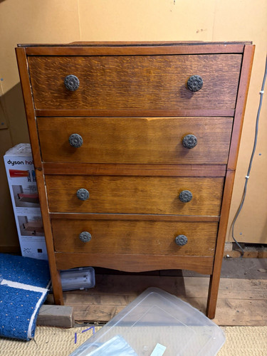 Wood chest drawers drawer - wood, of