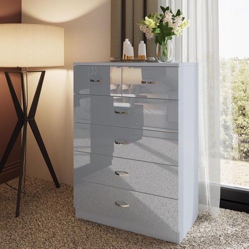 Grey gloss drawer - 6,