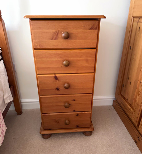 Pine wood drawer - 5, chest