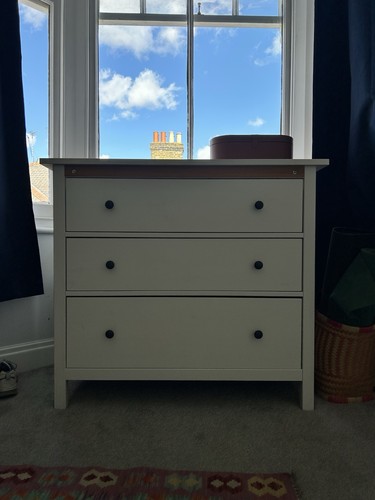 White drawer chest of - drawer,