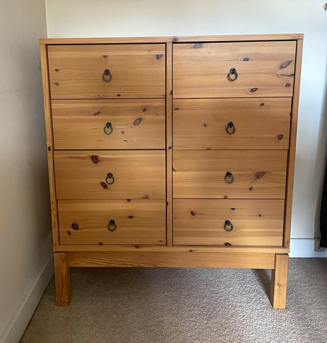 Wooden drawer chest of - wooden, 8