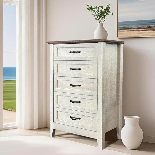 Drawer dresser wood tall - 5,