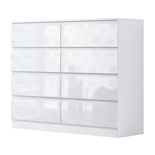 White gloss drawer - white, chest